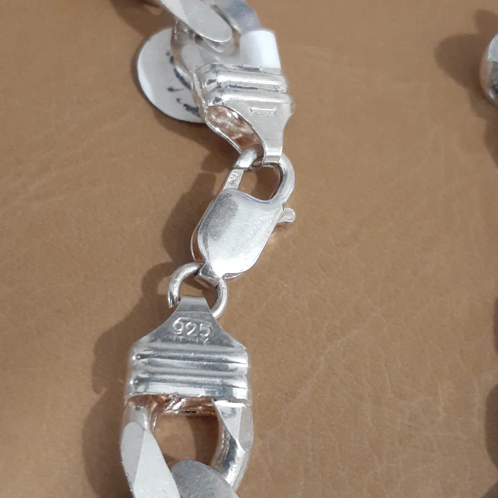 STERLING SILVER 925  CUBAN LINK CHAIN NECKLACE NWT